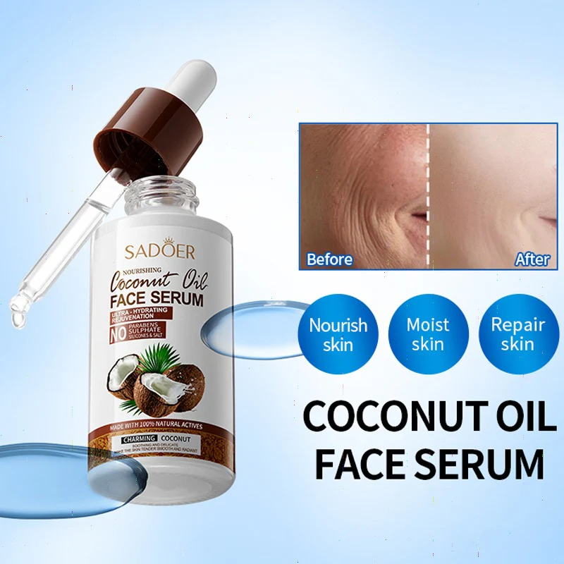 Coconut Oil Facial Serum 40ml – Deep Skin Hydration – imagen 2