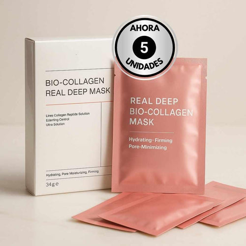 Pack 5 Mascarillas Faciales de Biocolágeno