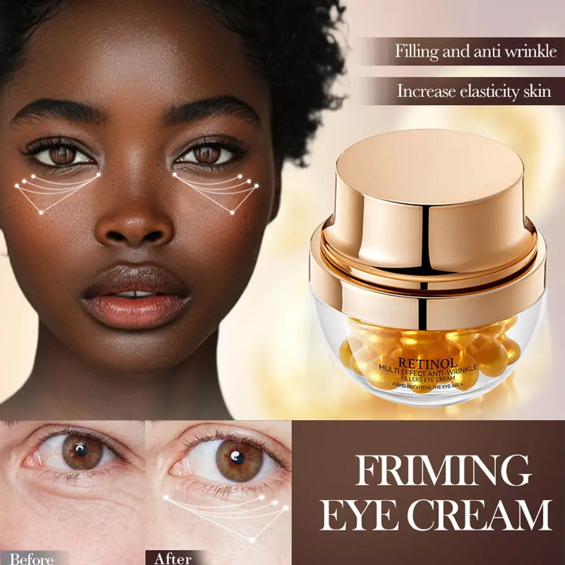 Contorno de Olhos Refirmante com Retinol – Ilumina e Suaviza as Linhas de Expressão – imagen 3
