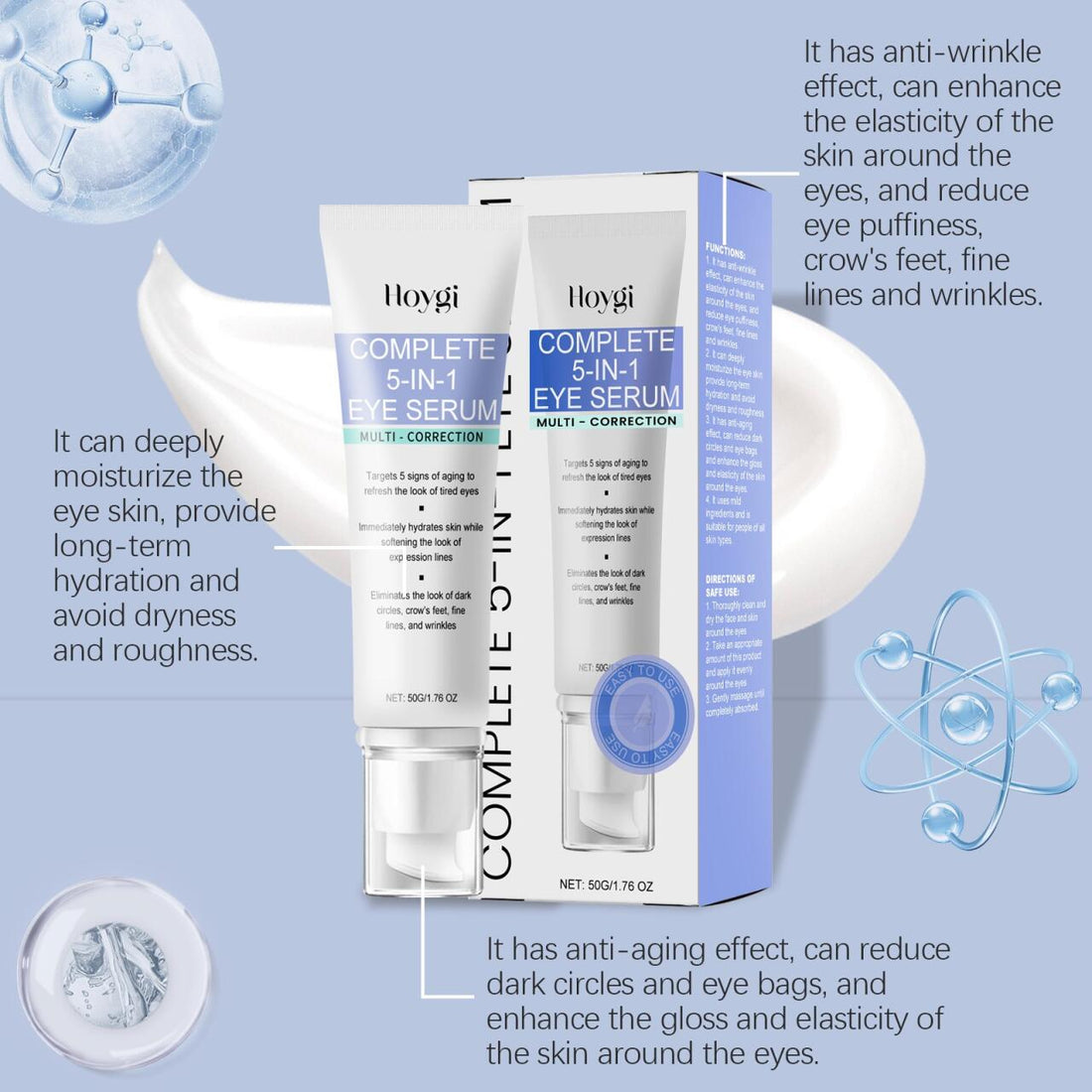 Sérum de Olhos 5 em 1 Multicorreção – Rejuvenesce e Revitaliza o teu Olhar – imagen 2