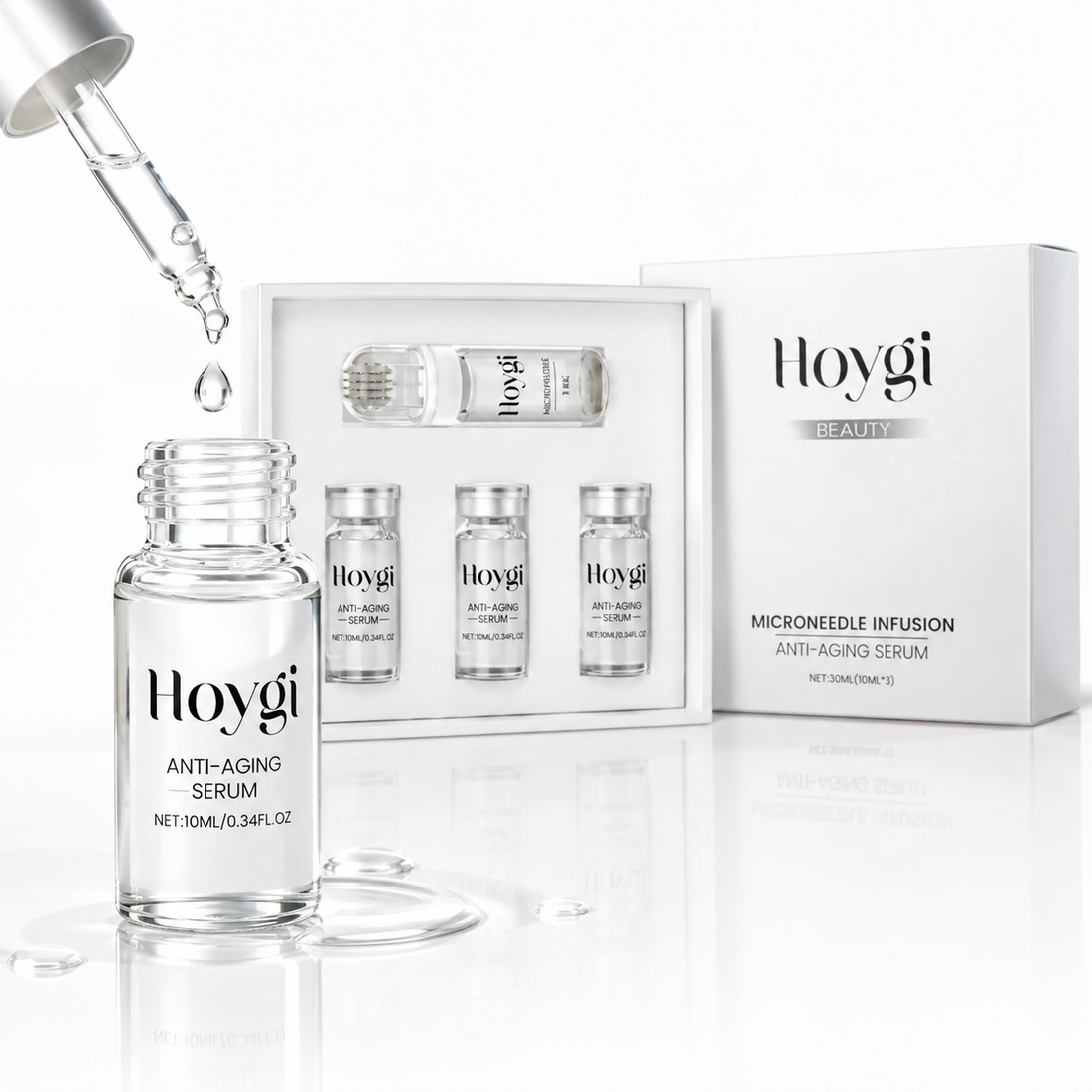 Conjunto de Sérum Antienvelhecimento com Microagulhas 3 x 10 ml – imagen 4