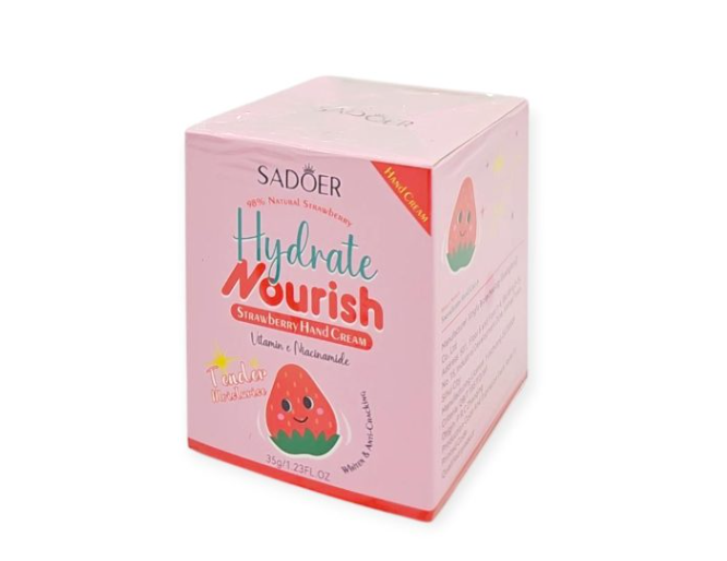 Creme de Mãos Morango Vitamina E 35g – Hidratação Suave – imagen 4