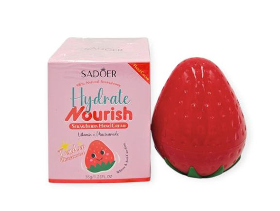 Creme de Mãos Morango Vitamina E 35g – Hidratação Suave – imagen 2