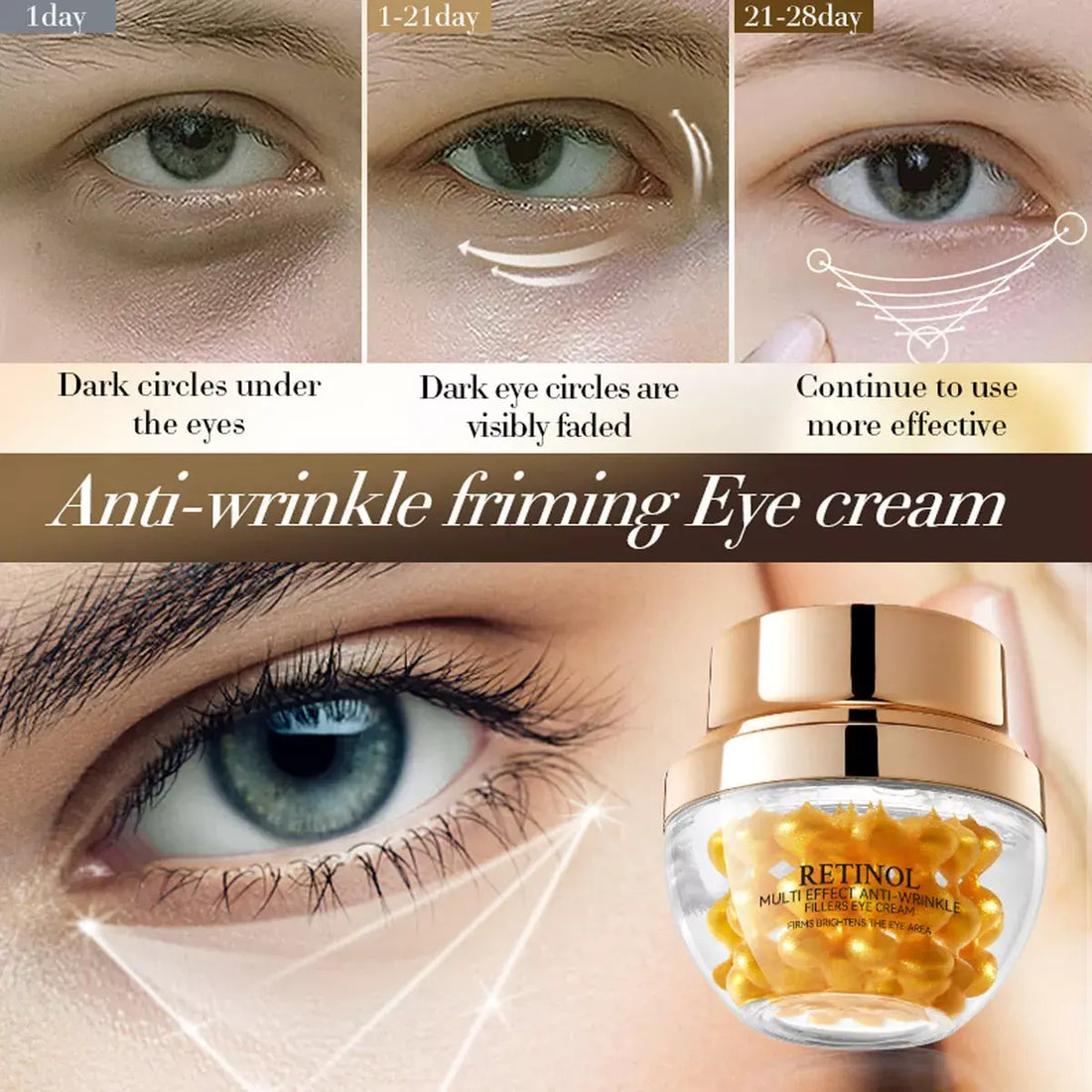 Contorno de Olhos Refirmante com Retinol – Ilumina e Suaviza as Linhas de Expressão – imagen 2