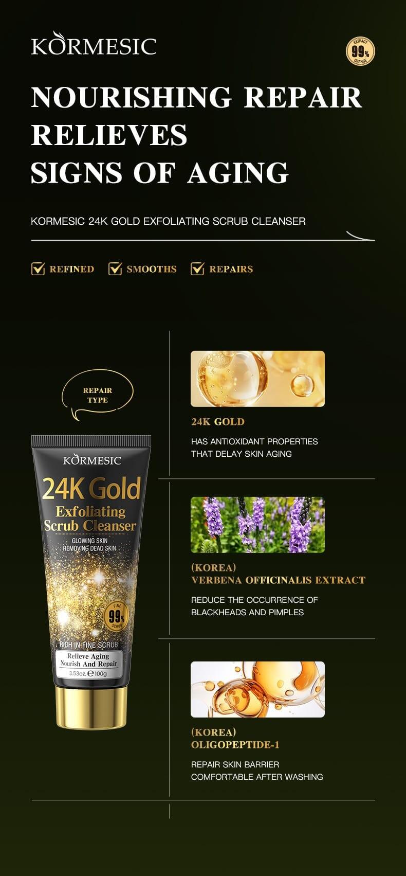 Limpador Facial Esfoliante 24K – imagen 2