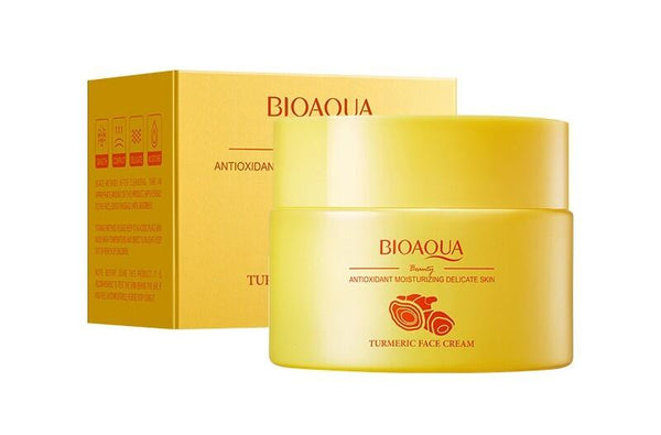 Crema Facial Hidratante Antioxidante de Cúrcuma para Piel Delicada 60 g