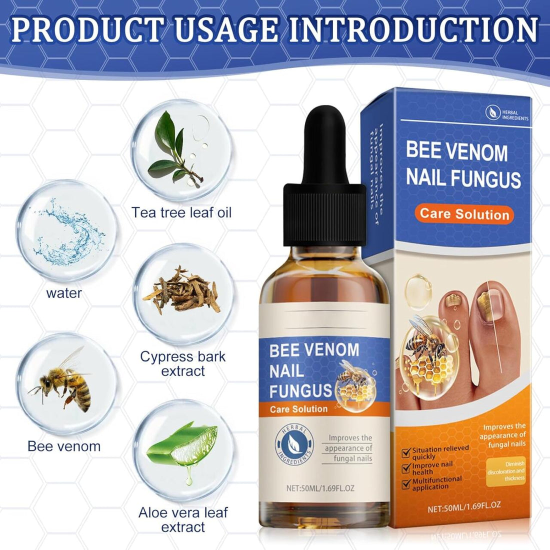 Sérum Fortalecedor de Uñas con Veneno de Abeja 50ml – imagen 3